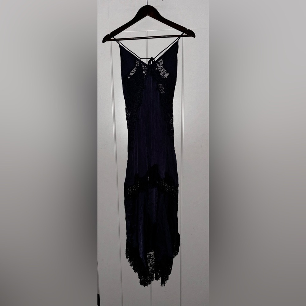 Intimately Free People Satin Sunsetter Maxi Dress NEW Women M Boho Ethereal